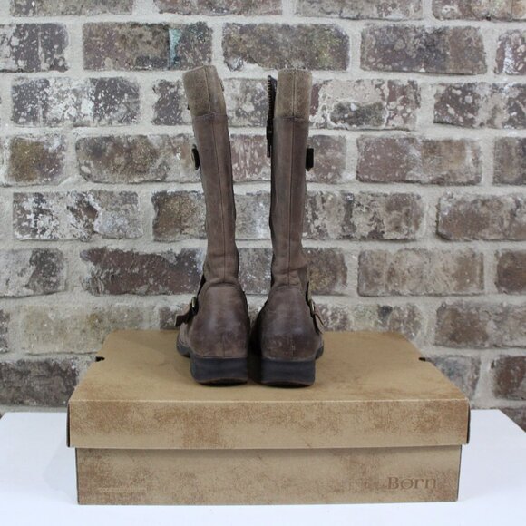 Born Kendell Mid Calf Boot Brown Womens Size 9 - Picture 4 of 12